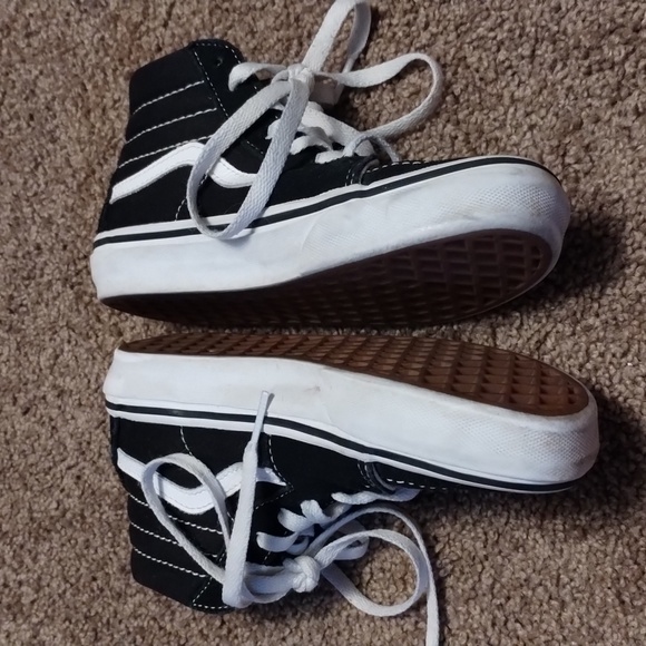 Vans off the wall US kids size 1.0 black - Picture 7 of 9